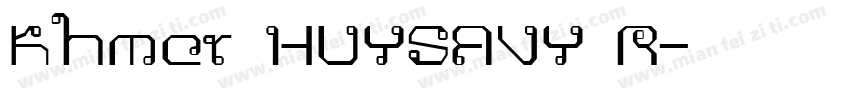 Khmer HUYSAVY R字体转换
